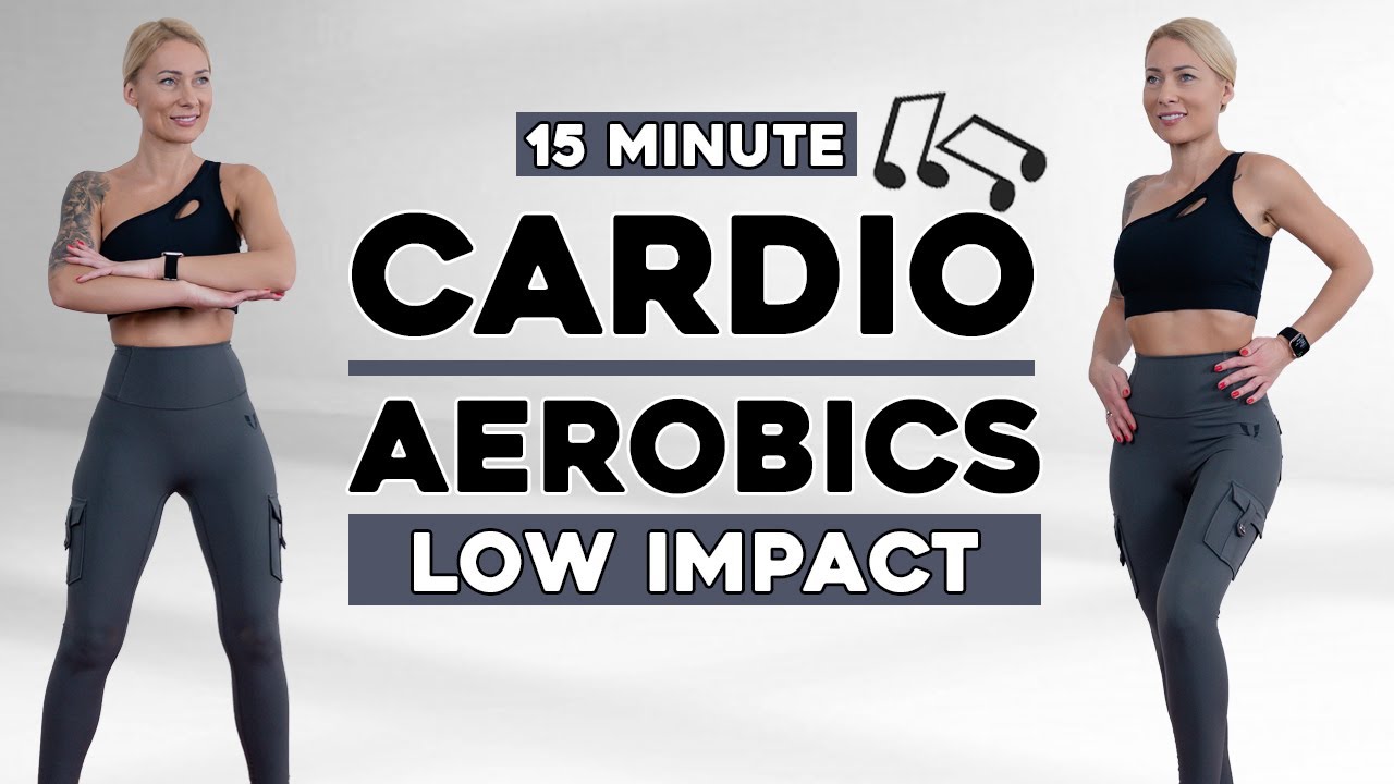 15 MIN CARDIO AEROBICS WORKOUT | To The Beat ♫ | Low Impact No Squats All Standing No Equipment
