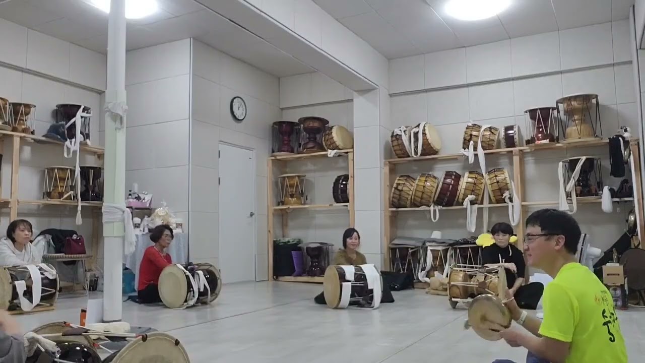 한국 전통 예술단 쿵따쿵 1월7일 영남사물놀이 연습