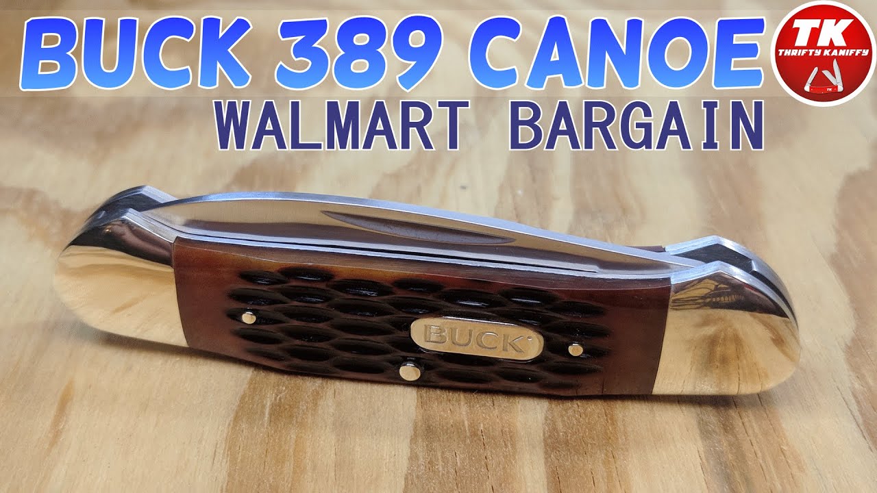 Buck 389 Canoe Brown Jigged Bone Walmart Exclusive Pocket Knife