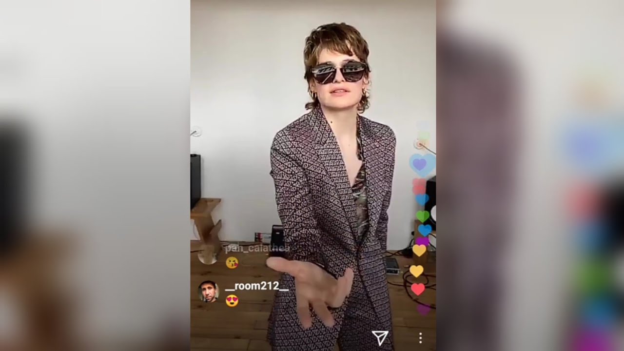 Christine and the Queens does a Live Concert and Q&A for Vogue Italia during the lockdown