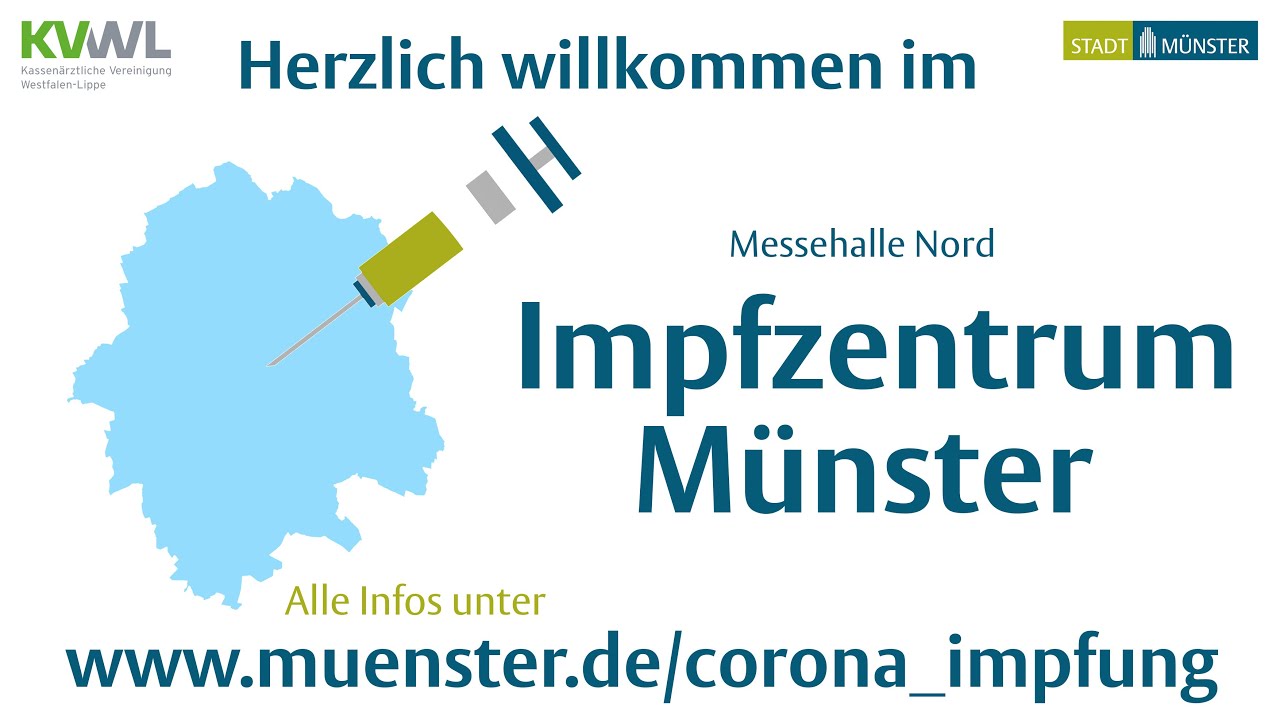 Das Impfzentrum Münster wird eröffnet