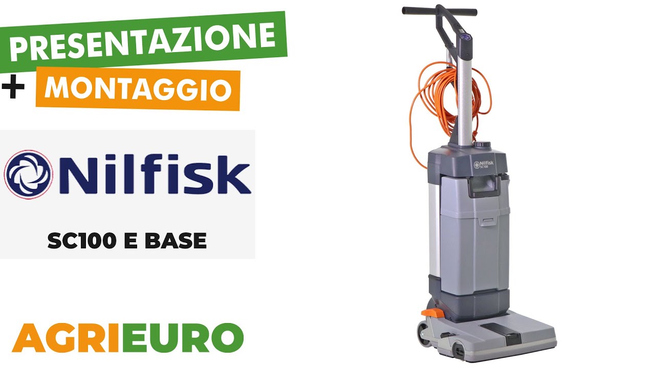 Presentazione e montaggio della Nilfisk SC100 E base - Lavapavimenti lava e asciuga - 800 W