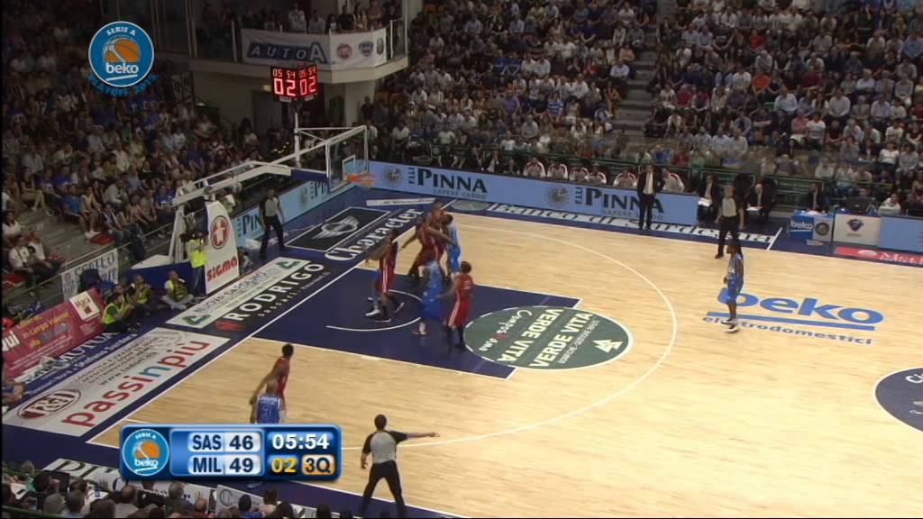 Banco di Sardegna Sassari-EA7 Emporio Armani Milano: lo show di David Logan