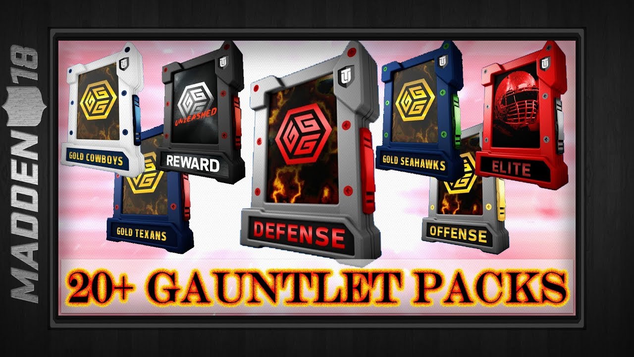 Madden 18 - GAUNTLET SOLO REWARDS (20+ PACKS) - My BEST Pack Luck Ever
