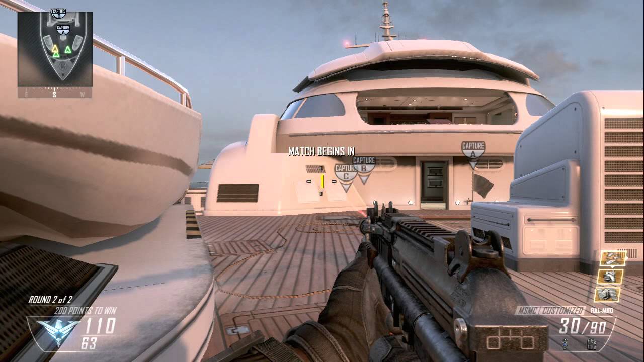 Black Ops 2 First game playing Domination against bots (recruit)