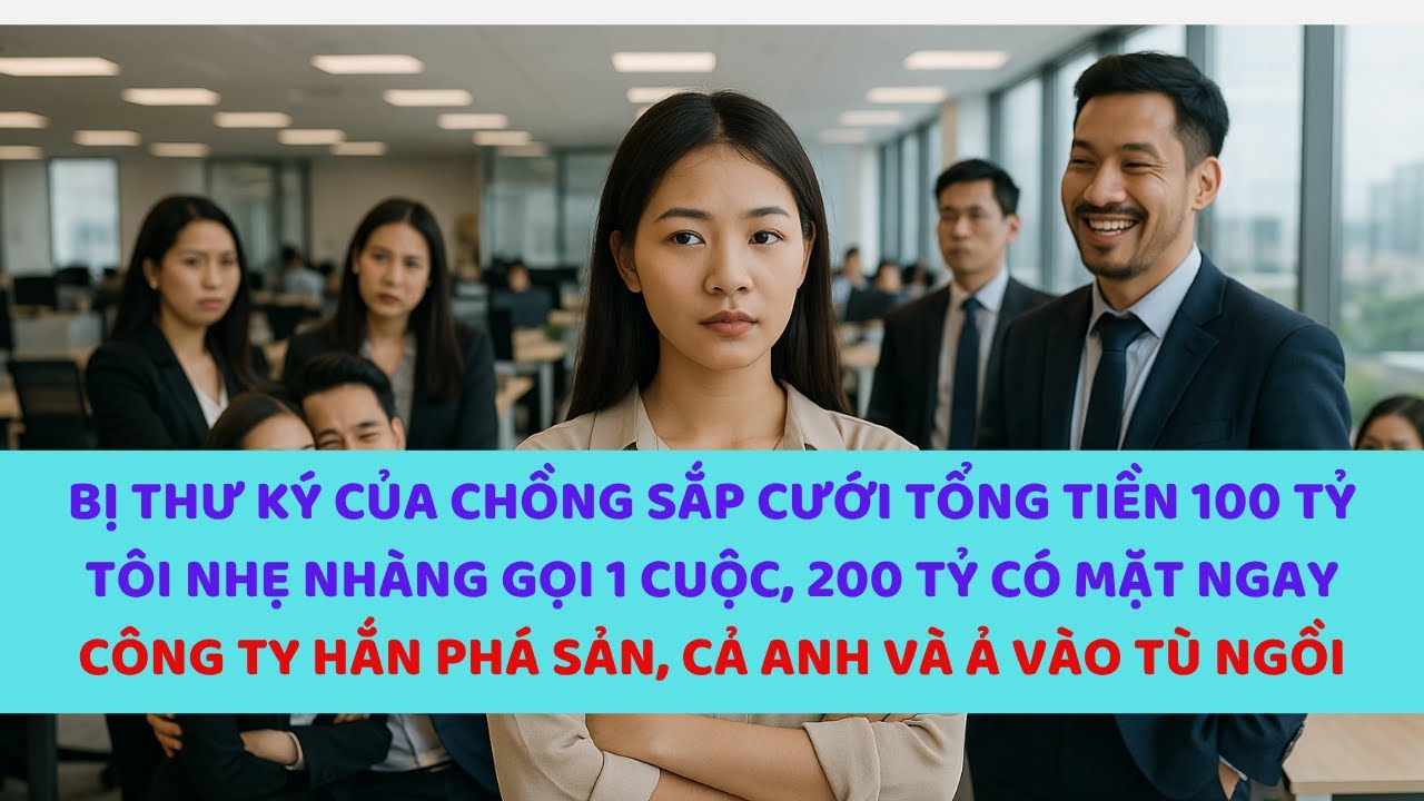 Bị thư k&yacute; của chồng sắp cưới tống tiền 100 tỷ, t&ocirc;i gọi 1 cuộc 200 tỷ c&oacute; ngay, mua đứt c&ocirc;ngty nh&agrave; hắn