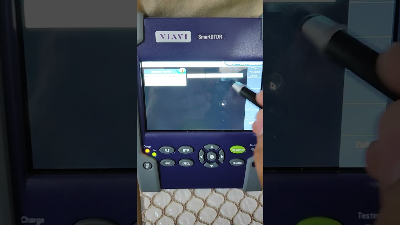 Upgrade Software of OTDR VIAVI