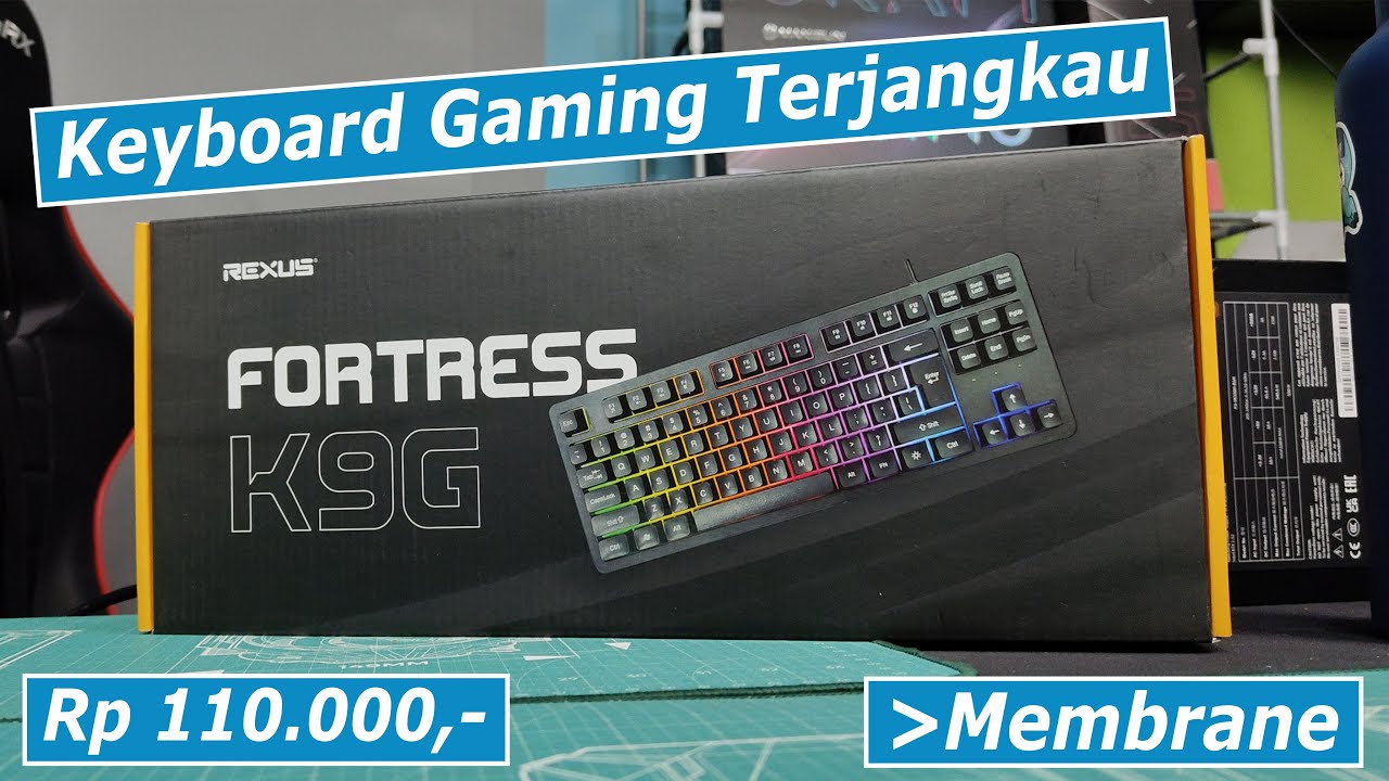 Review Rexus Fortress k9G RGB Keyboard Gaming Terjangkau & Recommend