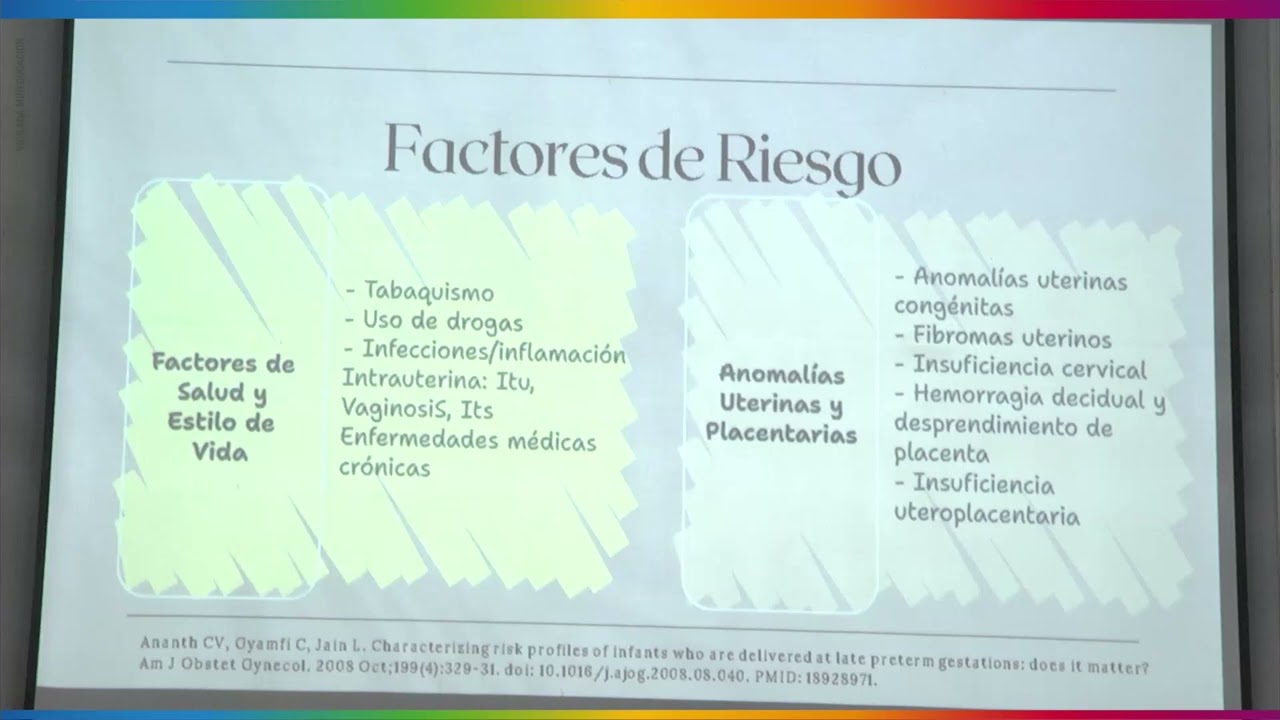 Ruptura prematura de membranas / Congreso AQOG 2025