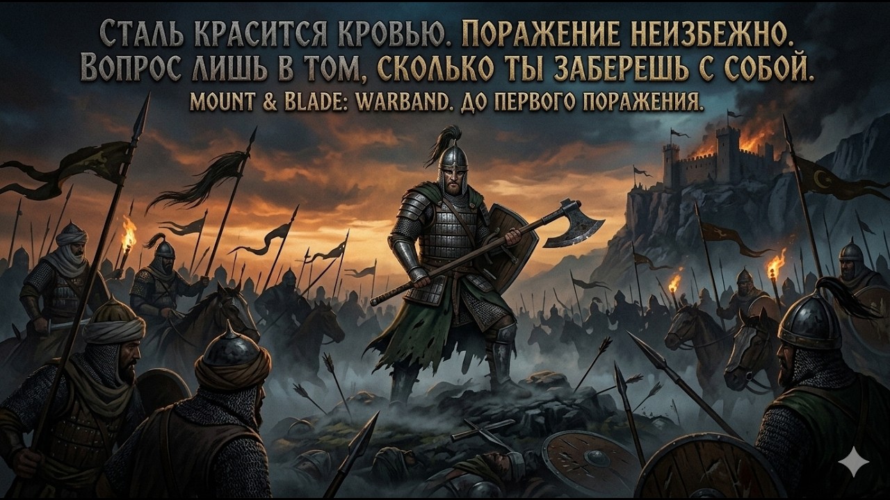 Стрим прохождение Mount & Blade Warband - 4 ( До первого поражения l Максимальная Сложность)
