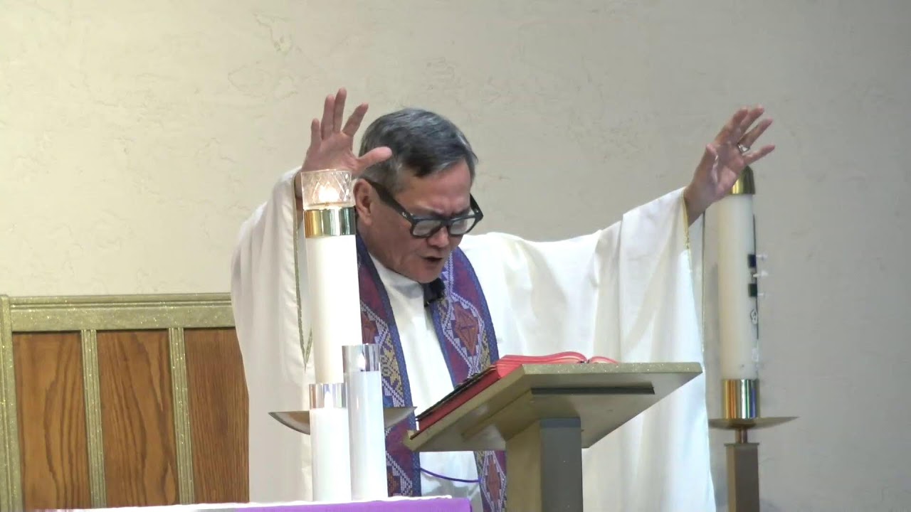Santo  Misa en Vivo   primer domingo de Cuaresma Parroquia St John Fisher West palm Beach florida
