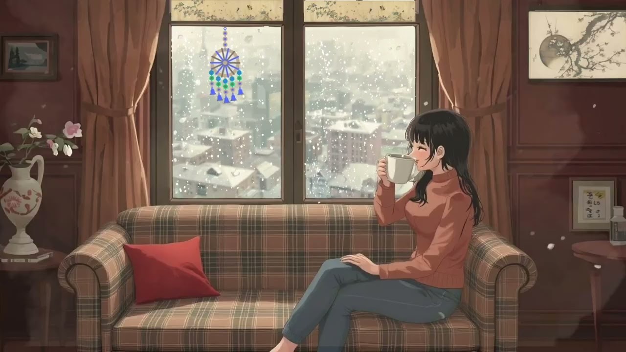 Cozy Winter Morning: Snowing Lo-Fi Ambience for Focus & Relaxation