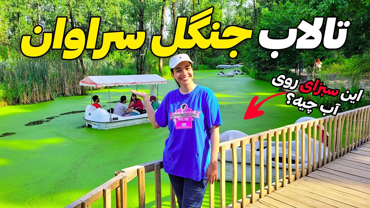 ولاگ سفر رشت و بازدید از پارک جنگلی سراوان 🍀🛶 - کمپینگ در جنگل و قایق سواری در تالاب | Iran Rasht