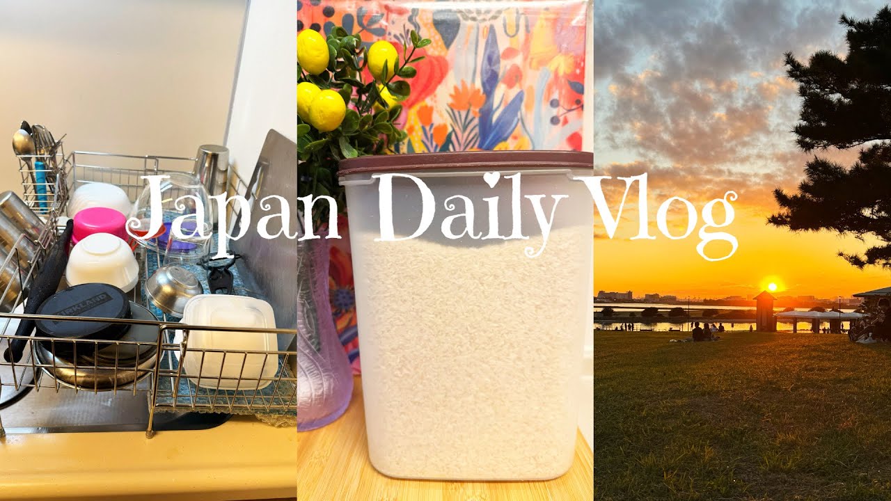 Japan Daily Life Vlog | Morning Breakfast, Lunch Prep, Grocery Refill & Over Sink Dish Rack Unboxing