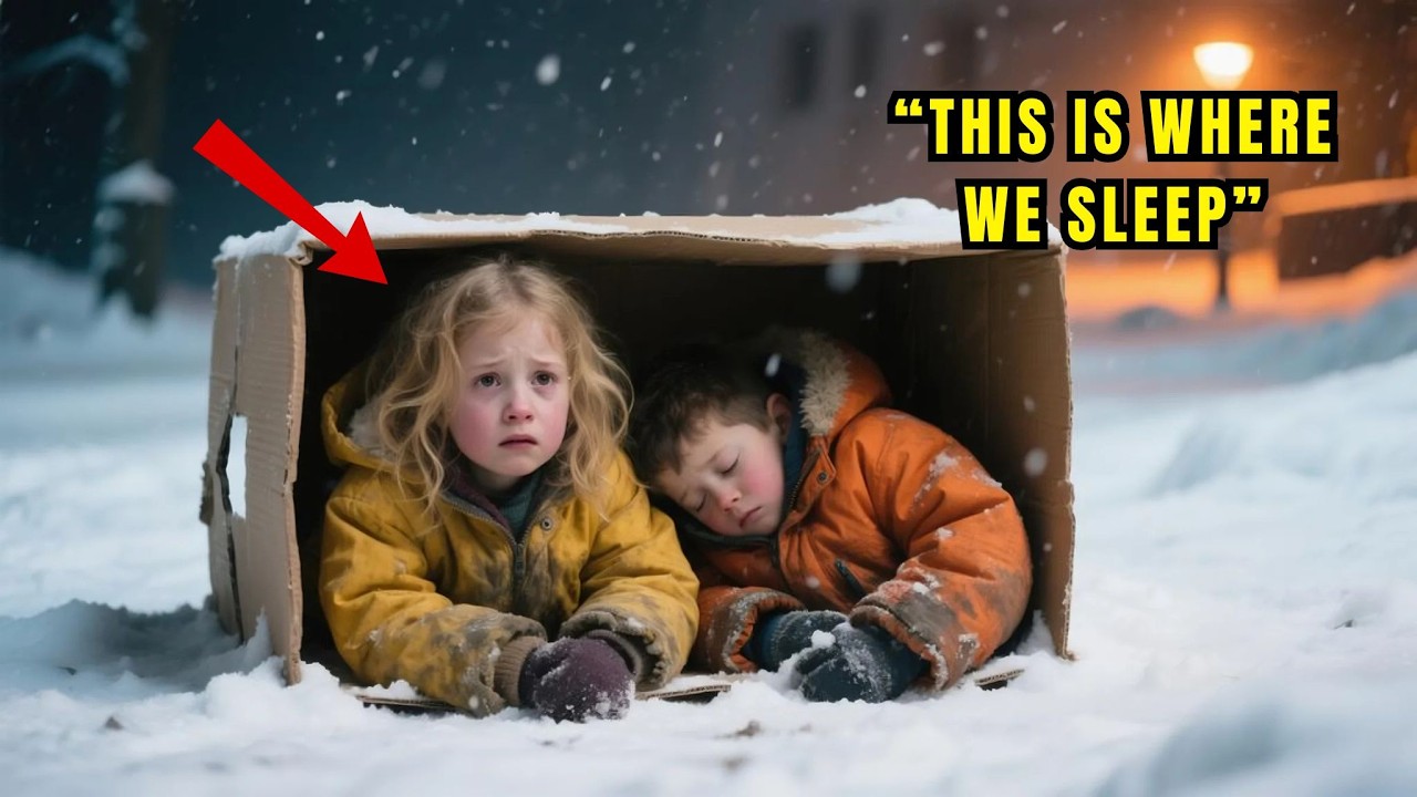 Millionaire Finds Poor Girl Trying to Shield Her Younger Brother in a Snowstorm — What Happens Next