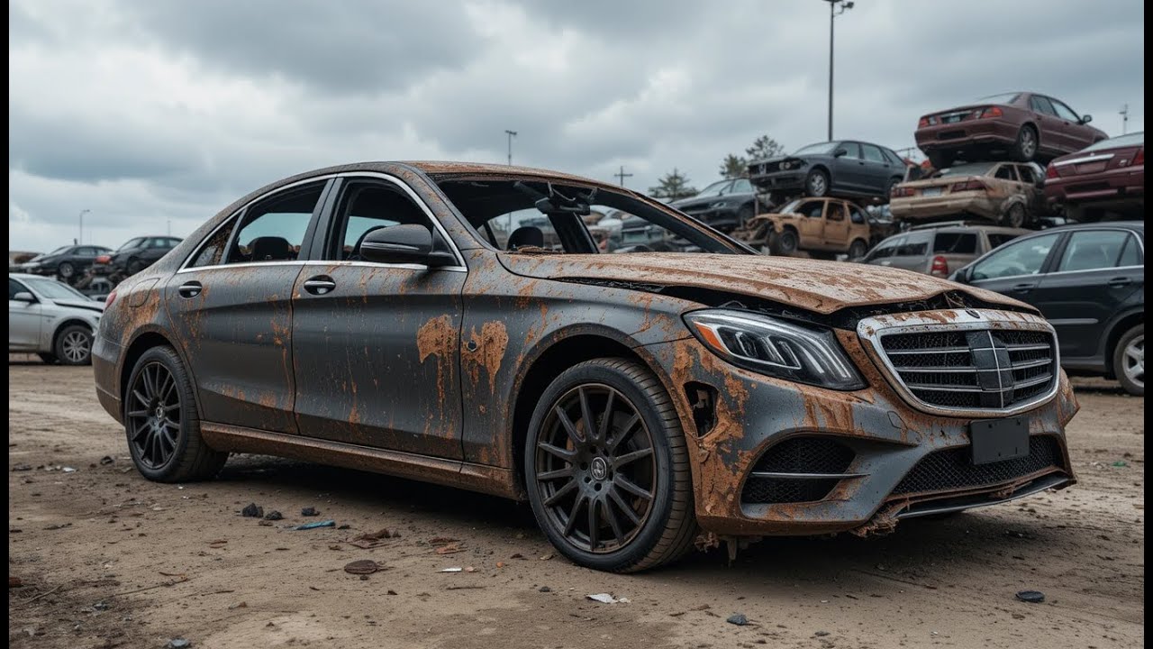 Restoring Accident-Damaged Mercedes-Benz S450 | Full Luxury Car Repair Process