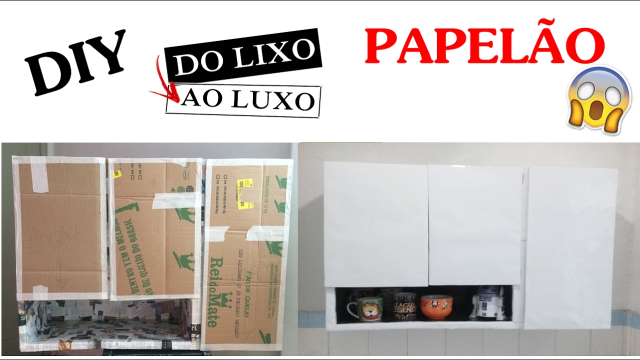 [DIY] ARM&Aacute;RIO DE PAPEL&Atilde;O PARA COZINHA   Parte 2 | Polly Pe&ccedil;anha