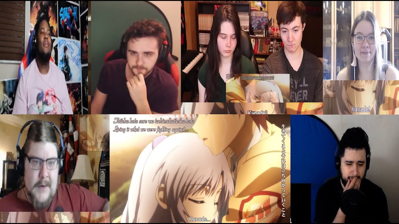 ANGEL BEATS! EPISODE 13 END REACTION MASHUP