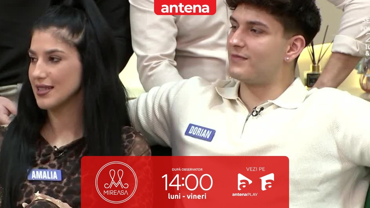 Tensiuni între Amalia și Dorian: Vom vedea!