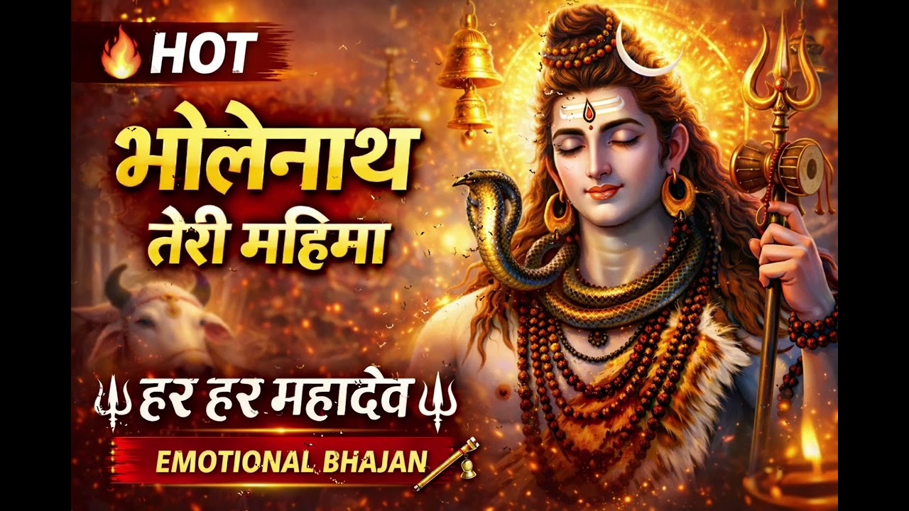 भोलेनाथ तेरी महिमासारी दुनिया गाती है…| Har Har Mahadev Bhajan |  Shiv Bhajan| Bholenath Bhakti Song