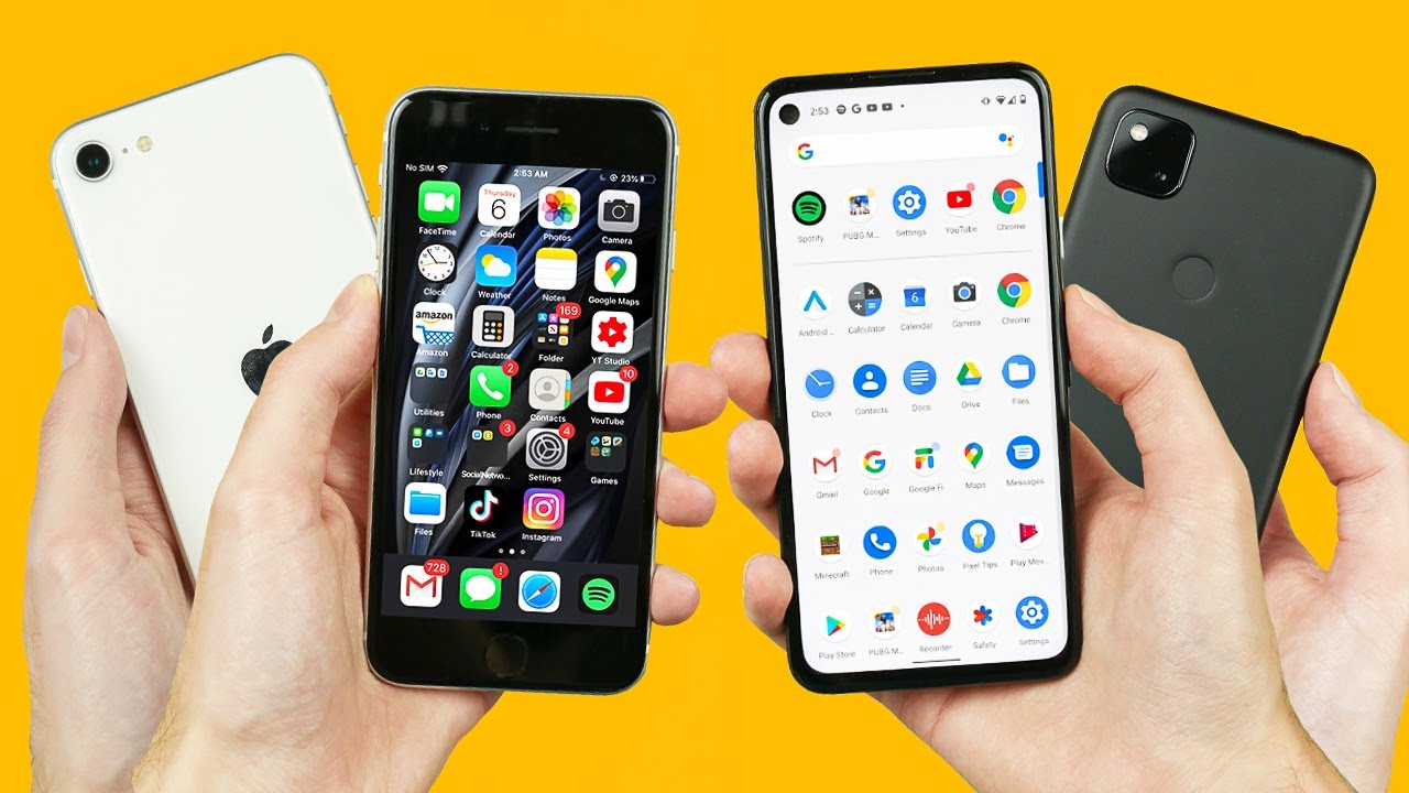 Pixel 4a vs iPhone SE 2 (2020) - Battle of the Budget!