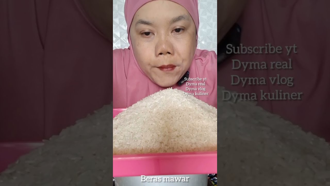 DYMA KULINER 💕kompilasi Beras Mawar💕 makan beras mentah💕#asmr #mukbang #asmrsounds @Dymareal 