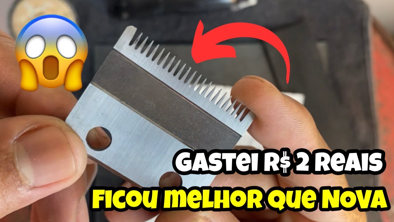 🚨Aprenda Como AFIAR Lâmina De Cortar Cabelo de Forma Fácil e Rápida