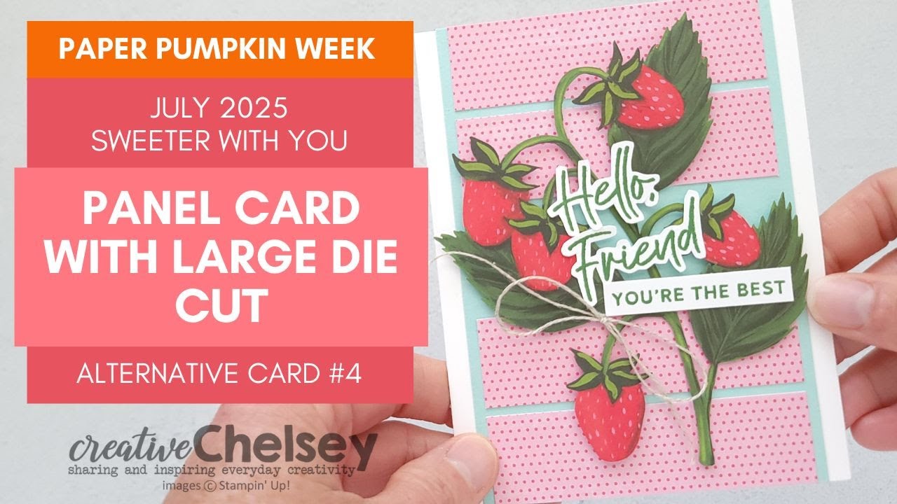 Panel Card with Large Die Cut - July 2025 Paper Pumpkin Alternative Card Idea - Stampin' Up!