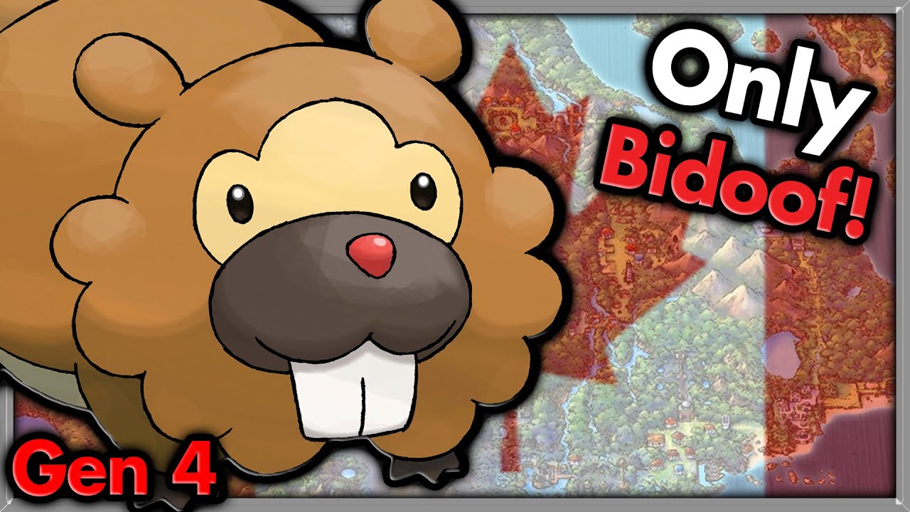 HAPPY CANADA DAY! - Can I Beat Pokemon Platinum with ONLY Bidoof  🔴 Pokemon Challenges