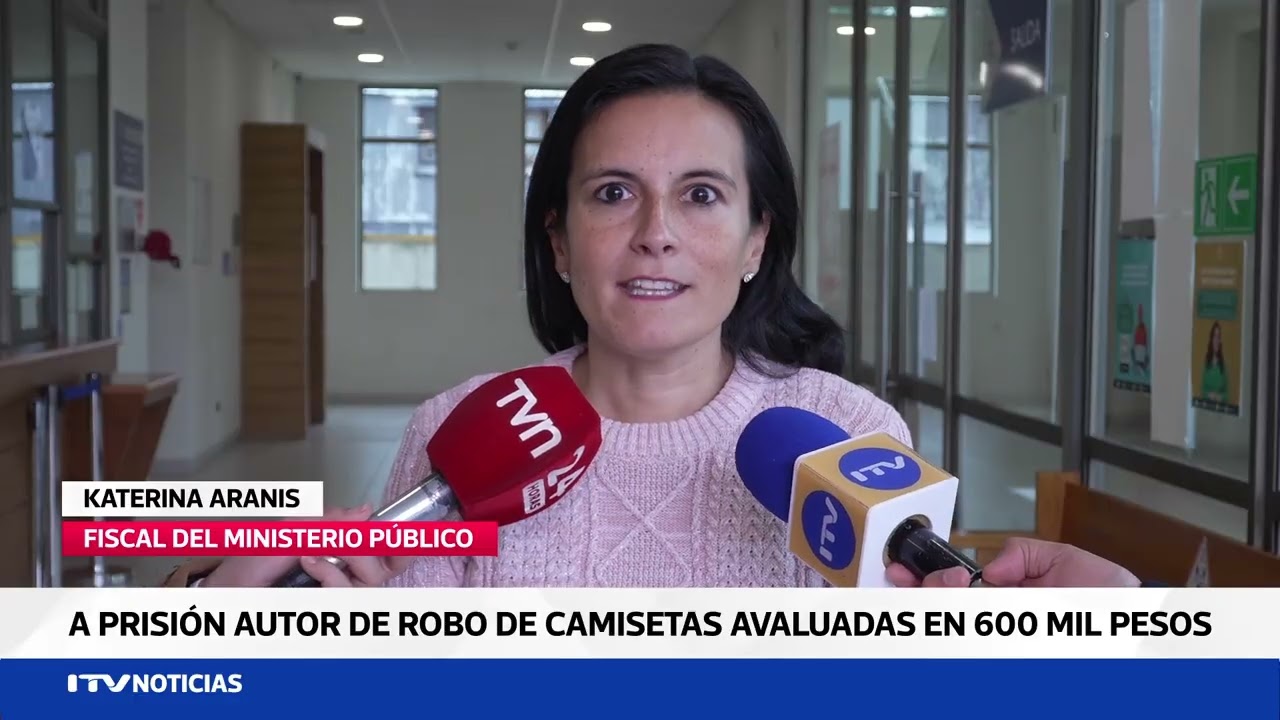 A prisión preventiva autor de robo de camisetas avaluadas en 600 mil pesos