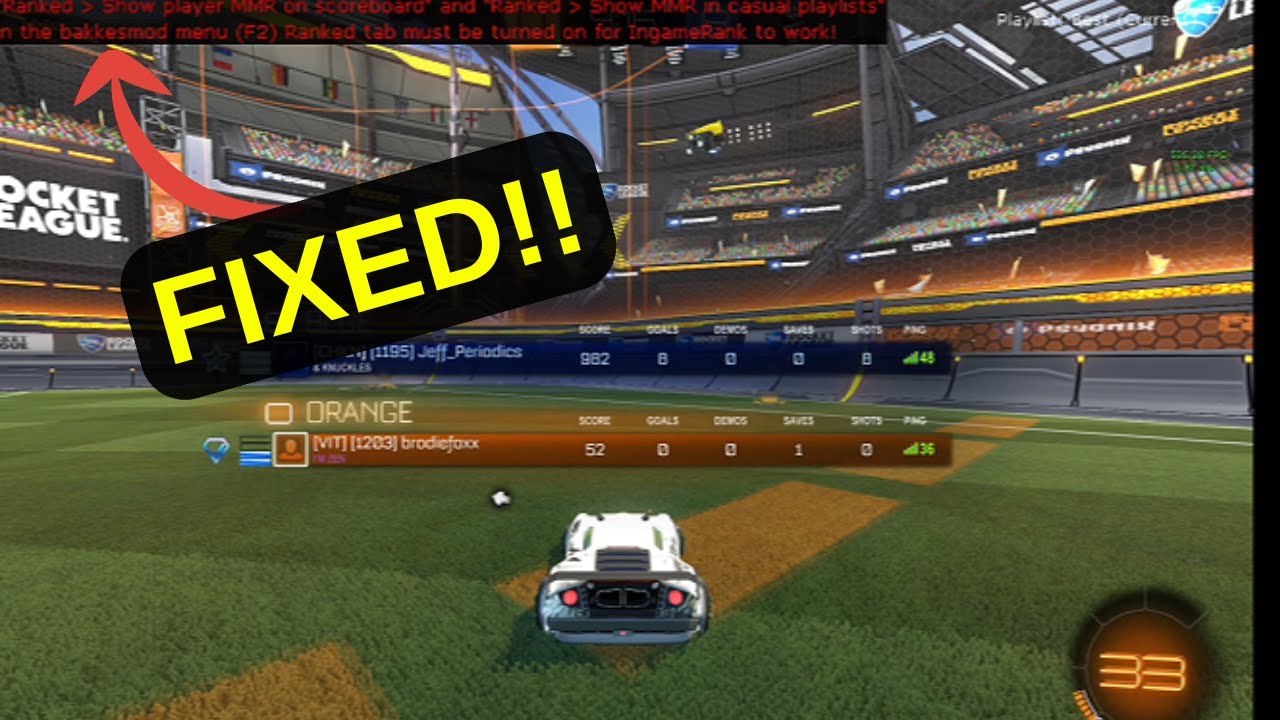 BAKKES MOD INGAME RANK PLUGIN FIXED!!!