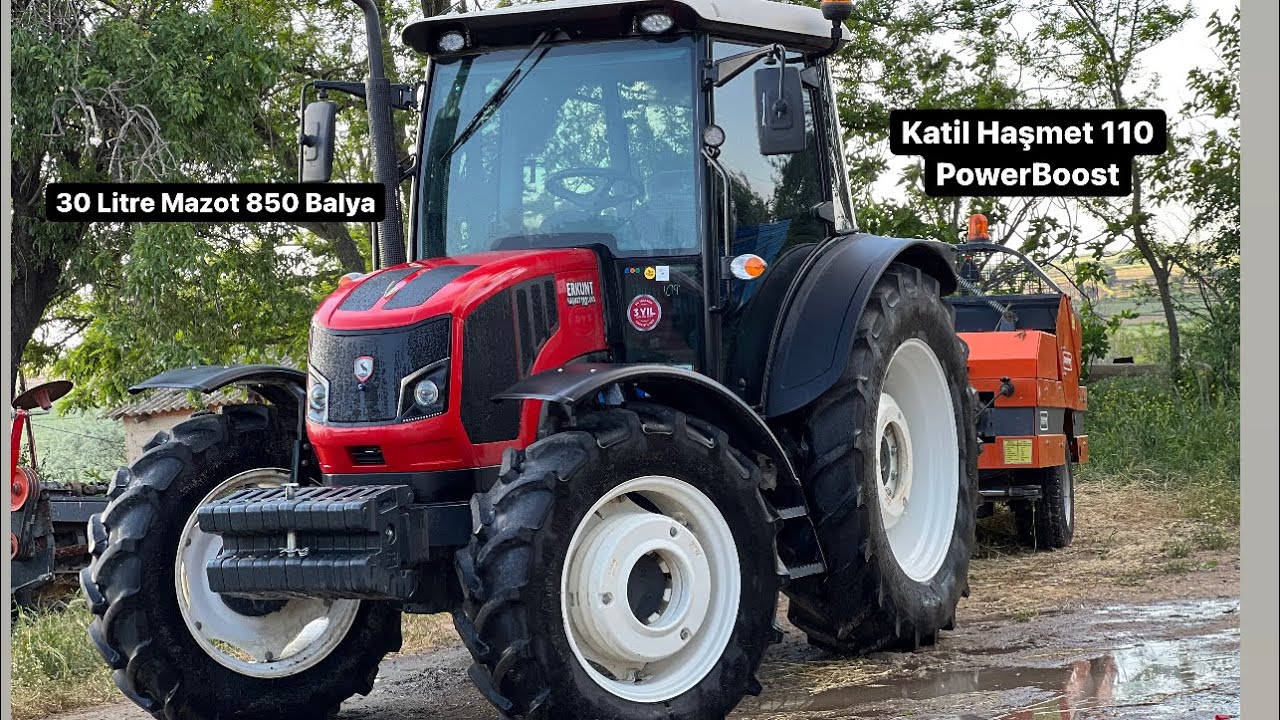 30 LT Mazot 850 Balya | Neden Erkunt | Balyada Traktör Tercihi | Erkunt Haşmet 110 PowerBoost
