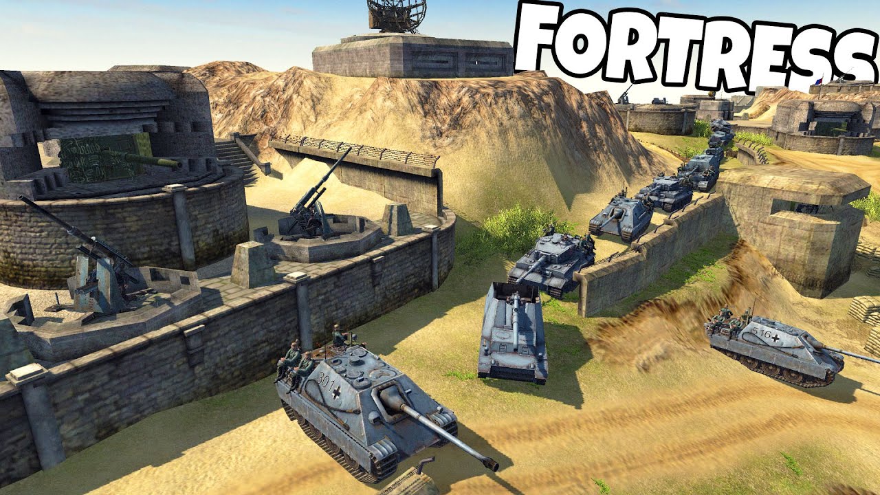 US Army Charge of MEGA-FORTRES Defenses... - Men of War: Robz WW2 Mod Battle Simulator