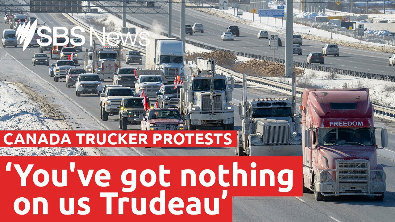 Thousands protest in Canada against vaccine mandates for truckers | SBS News
