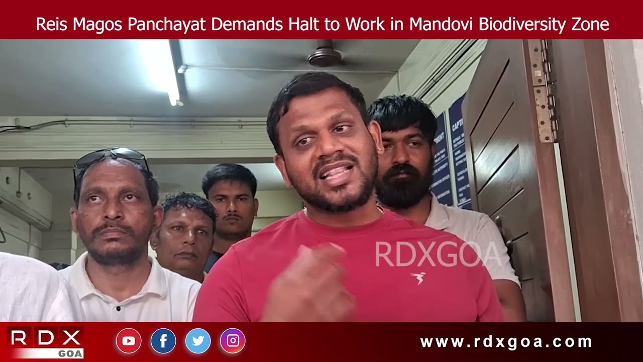 Reis Magos Panchayat Demands Halt to Work in Mandovi Biodiversity Zone