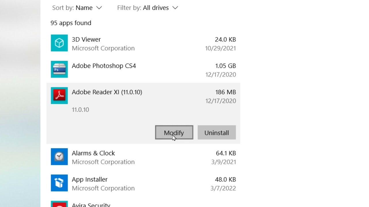 How to repair Adobe Acrobat on your Windows 10/11 PC