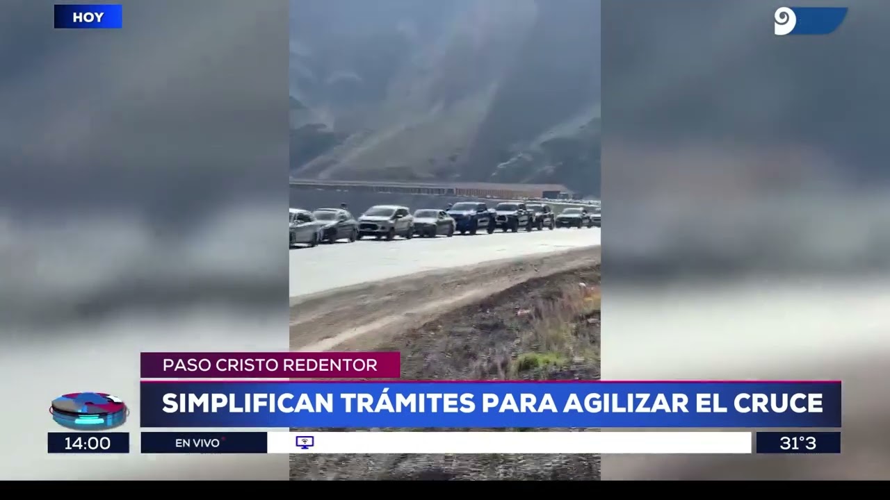Simplifican trámites para agilizar el cruce a Chile en el Paso Cristo Redentor