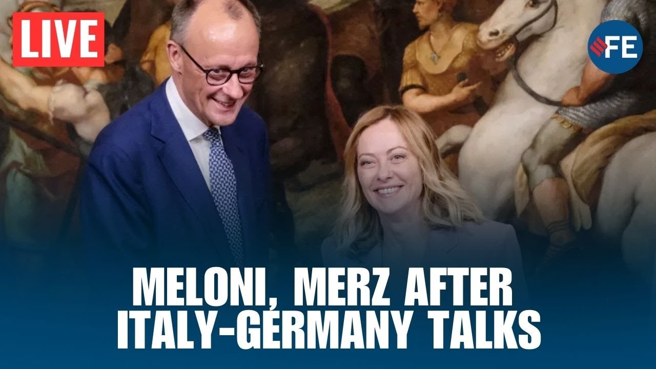 LIVE: Meloni and Merz Address Media After Italian-German Government Consultations