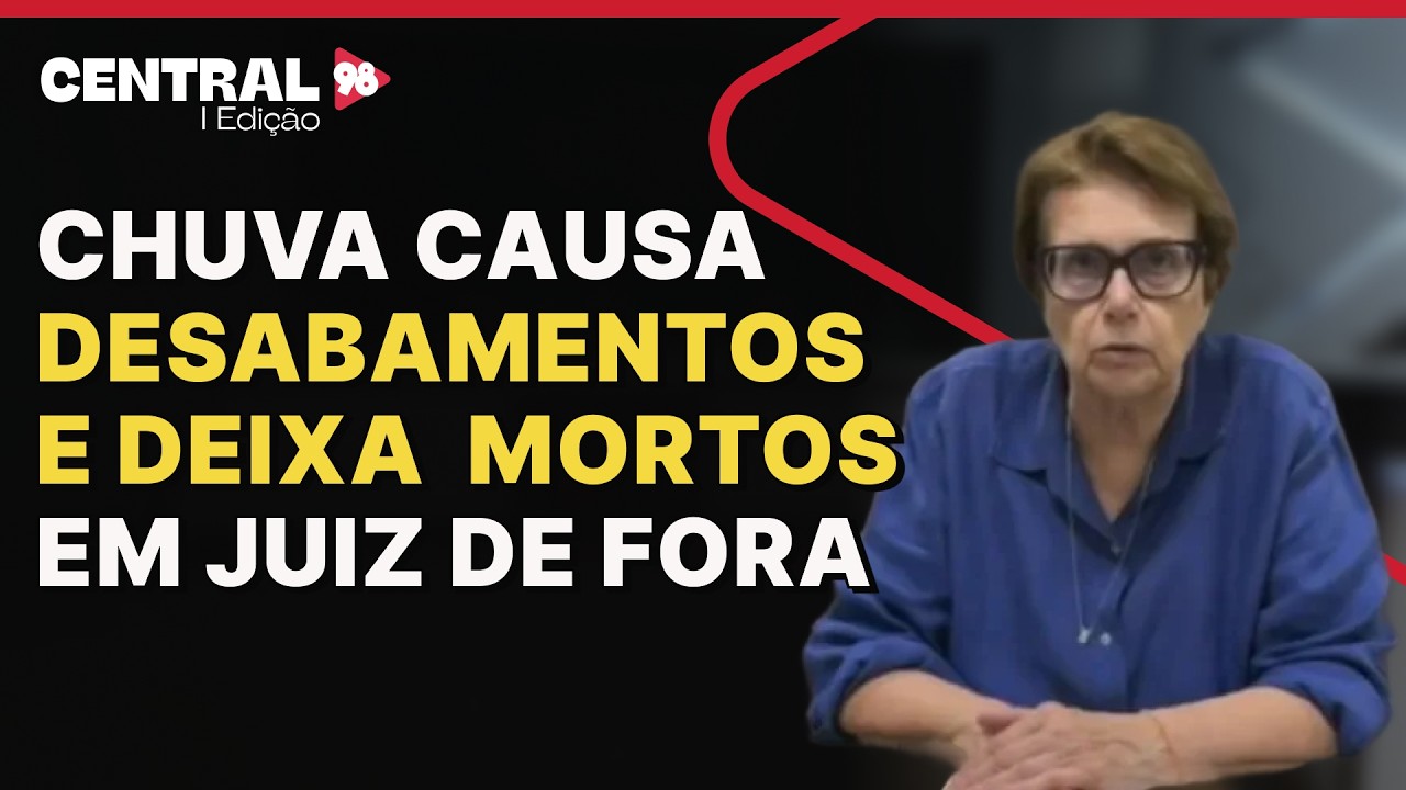 Chuva causa desabamentos e deixa  mortos em Juiz de Fora