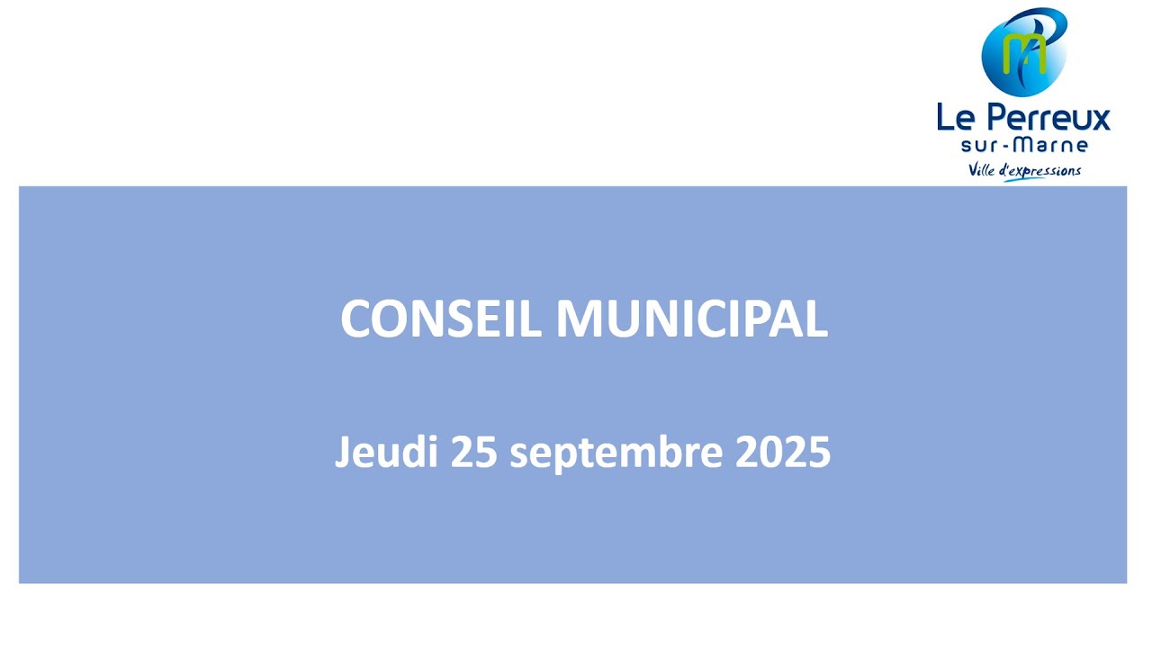 Conseil Municipal du 25 septembre 2025