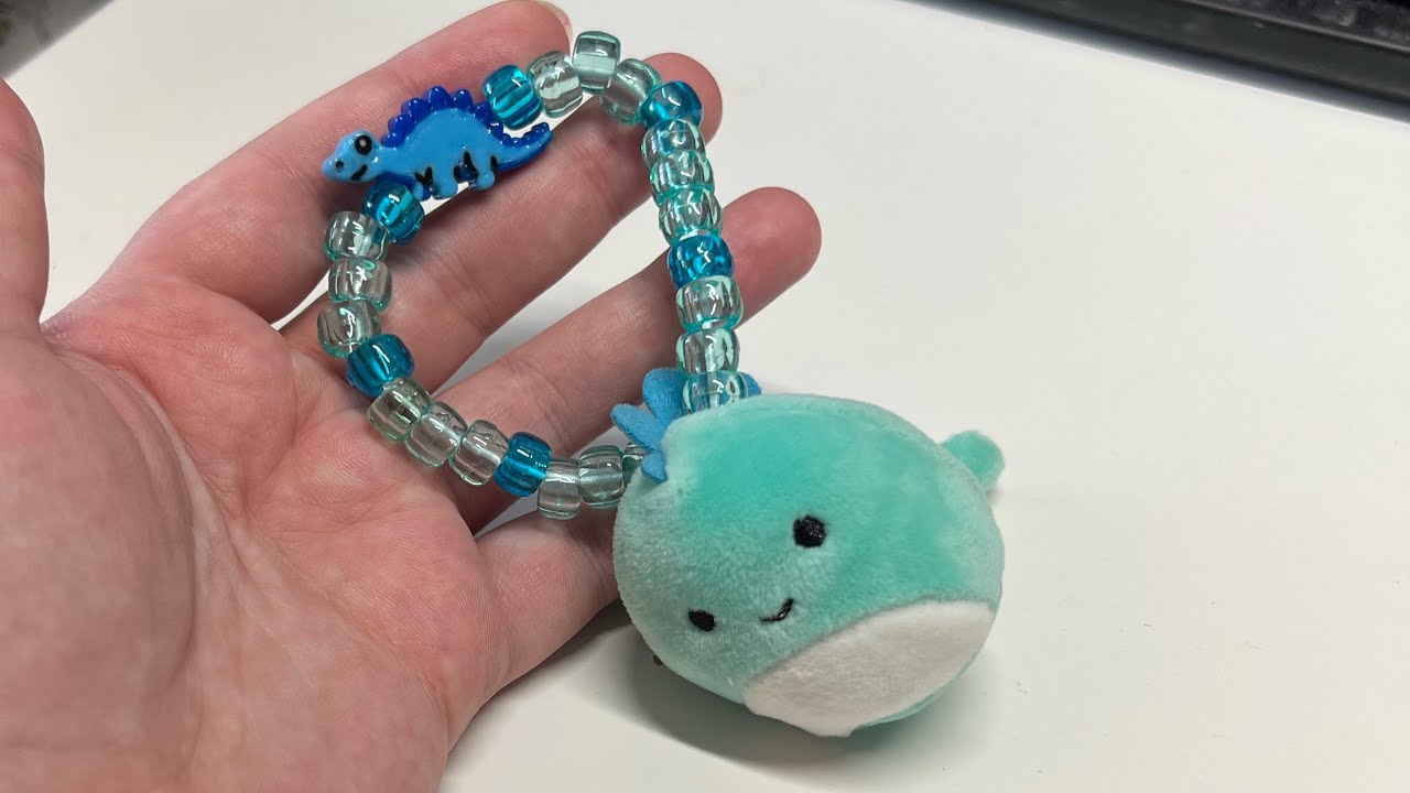 Attaching Mini Squish to Kandi | Tiktok Kandi Tutorial