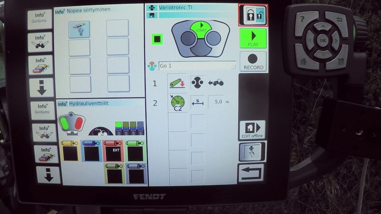 Fendt VarioTronic TI p&auml;isteautomatiikka