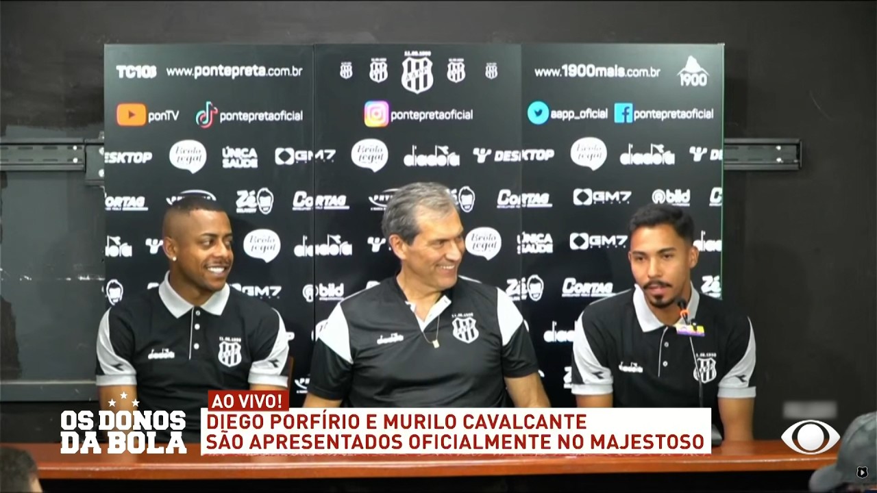Coletiva apresentação Diego Porfírio e Murilo Cavalcante e comentários - 05/03/2026 Os Donos da Bola