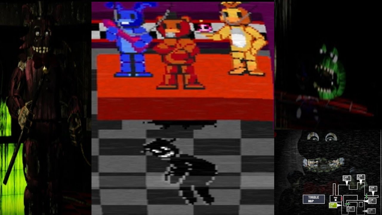 the return to freddys 3 windows xp edition nights 1-6 + all 4 endings + extras +  all minigames