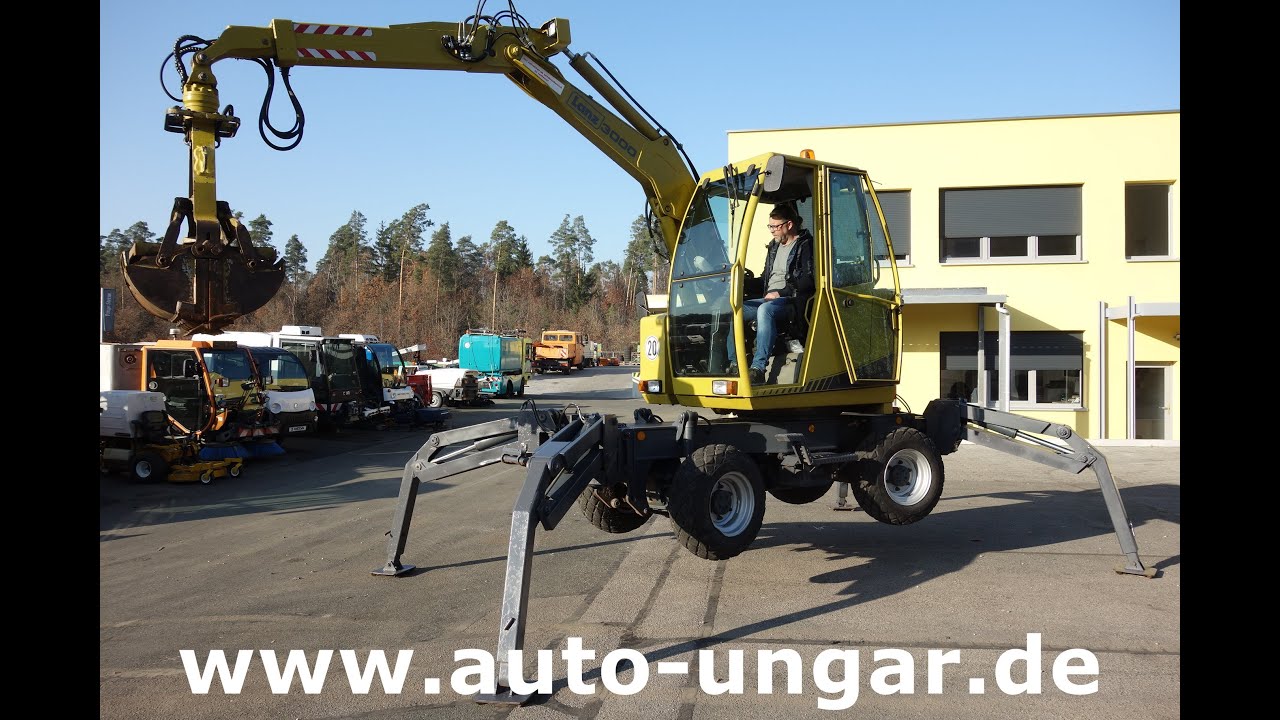 Lanz FB 3000 4x4x4 Friedhofsbagger Bagger Baujahr 2009 Teleausschub 1. Hand www.auto-ungar.de