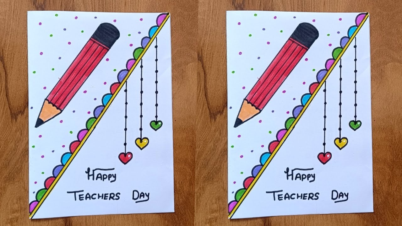 Teachers day greeting card making ideas | Teachers day greeting card | Handmade Teachers day card