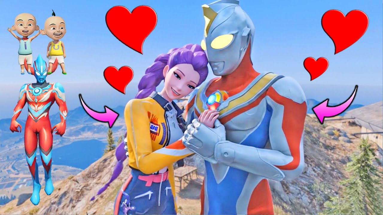 KPOP GIANT RUMI женится на ULTRAMAN DYNA, UPIN и YUTA MIO HAPPY - GTA 5 BOCIL SULTAN