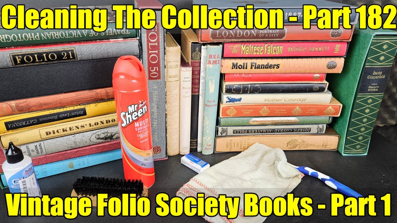 Unintentional ASMR - Cleaning The Collection - Part 182 - Vintage Folio Society Books - Part 1