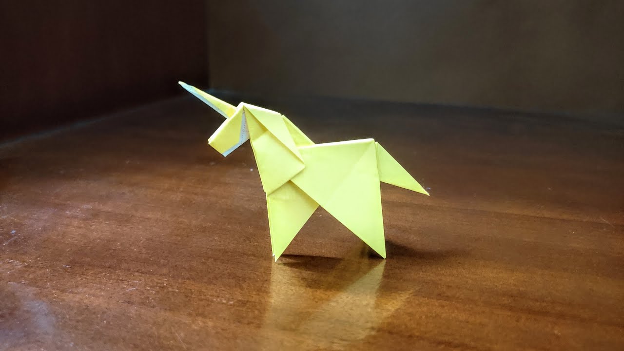 How To Make A Paper Origami Unicorn Easy Step By Step