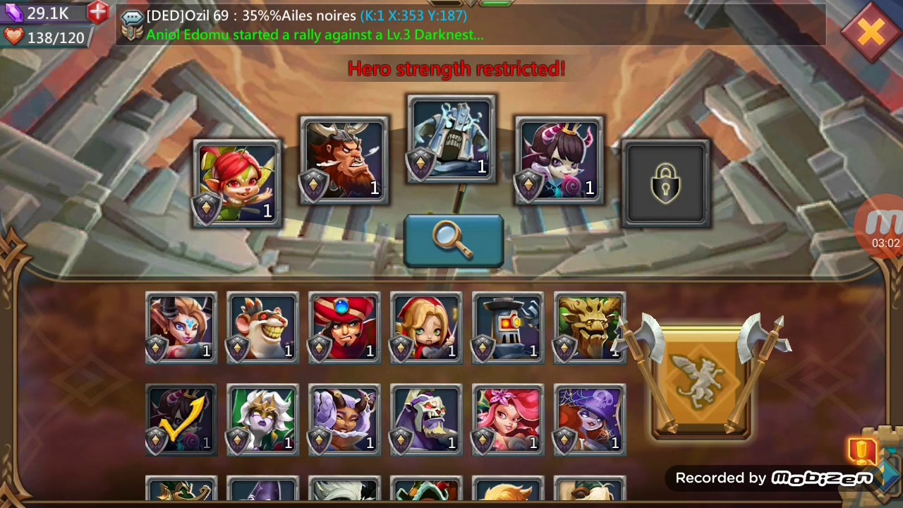 Lords mobile: CHALLENGE (new hero stage feature)